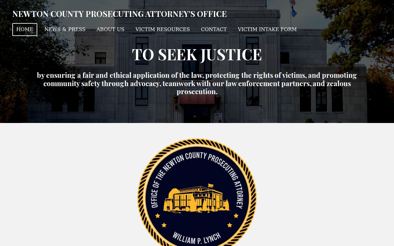 Newton County criminal history and prosecuting attorney records role